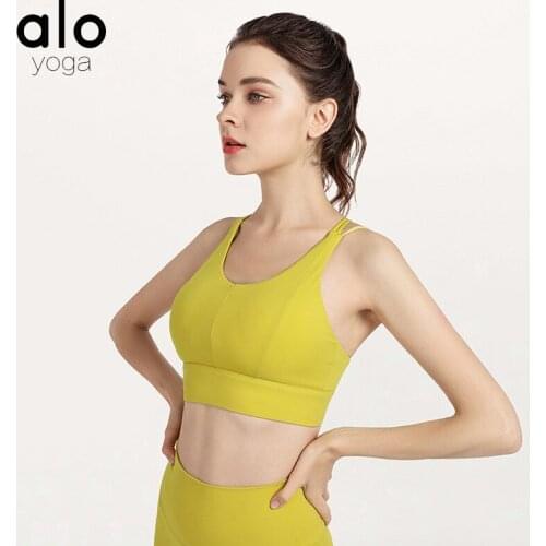 Alo Yoga Sports Underwear Fitness Push Up Bras Sexy Beauty Back Seamless Summer Bra Women Running Yoga Tops /40