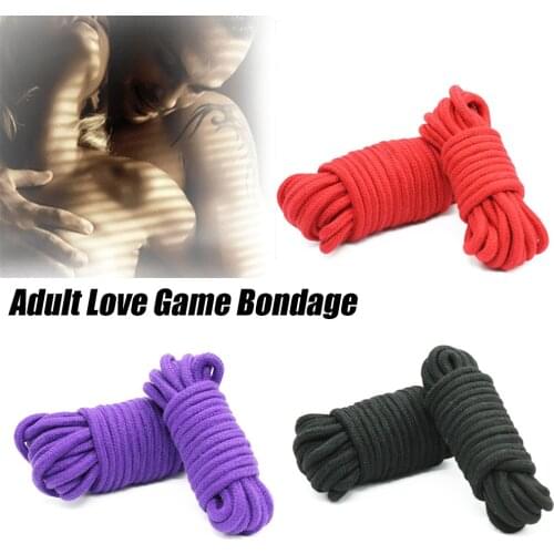 BDSM Bondage Rope Softness Cotton Rope Strap, Sex Roleplay Bondage Kit Bondage Art Adult Game Products For Gay And Couples