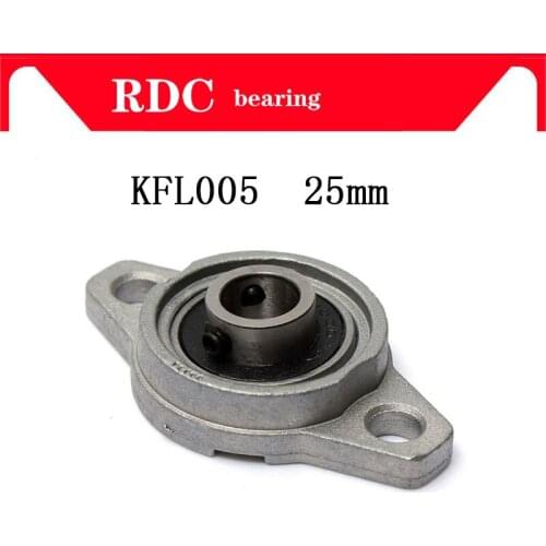 Free Shipping KFL005 Zinc Alloy 25mm High quality Pillow Block Bearing FL005 Flange Block Bearing