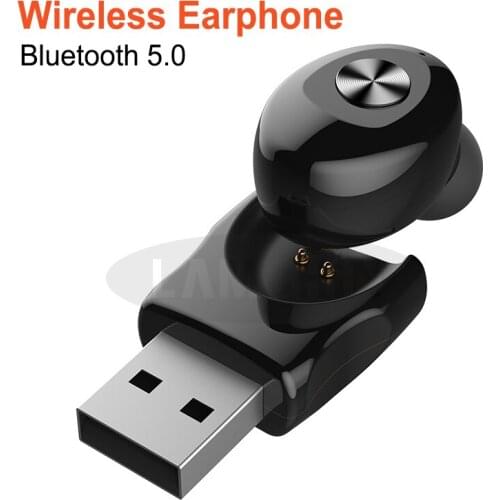 Wireless Earphone TWS 5.0 Bluetooth Stereo Earbud Earphones with Mic Handsfree USB Sport Headset For iPhone Samsung