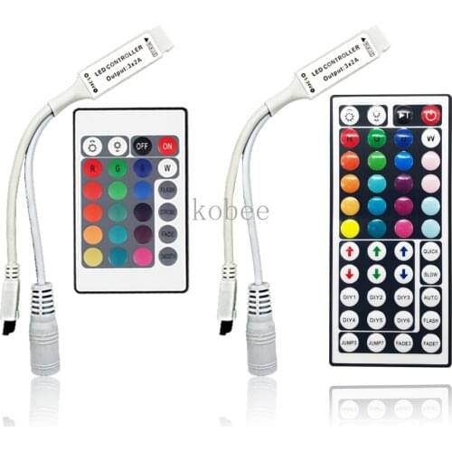 Bluetooth Music Led Controller 24 Keys LED IR 44 Keys Controler Dimmer LED Lights IR Remote DC12V For RGB Christmas LED Strip