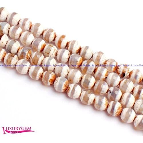 High Quality 8mm Natural Multicolor Agates Faceted Round Shape DIY Gems Loose Beads Strand 15" Jewelry Making w4051