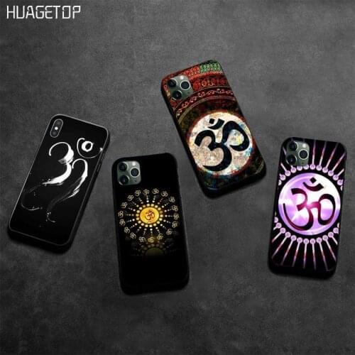 HUAGETOP Aum Om Yoga DIY phone Case cover Shell for iphone 12 pro max 11 pro XS MAX 8 7 6 6S Plus X 5S SE 2020 XR case