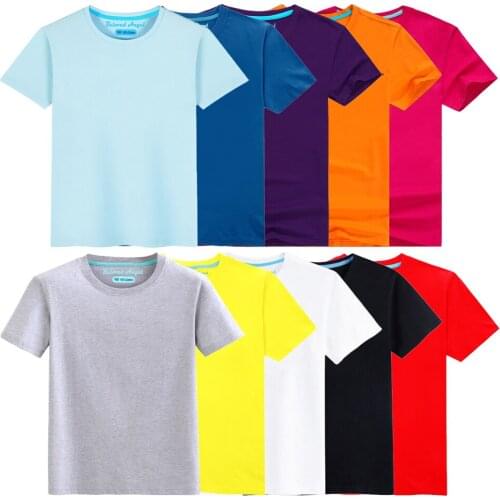 Beloved Angel 2020 New Summer Boys Girls Short Sleeve T-shirt Kids Clothing Solid T shirts 3-15 Years For Children Clothes