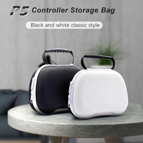 For PS5 DualSense Controller Carry Case Controller Storage Bag Universal Handbag Shockproof Protective Hard Case