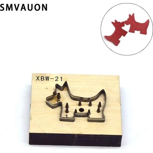 SMVAUON Wooden Mould Cutting Dies For DIY Horse Key Ring Scrapbooking Fun Pendant Leather Cut Mold Knife Mould Hand Punch Tool