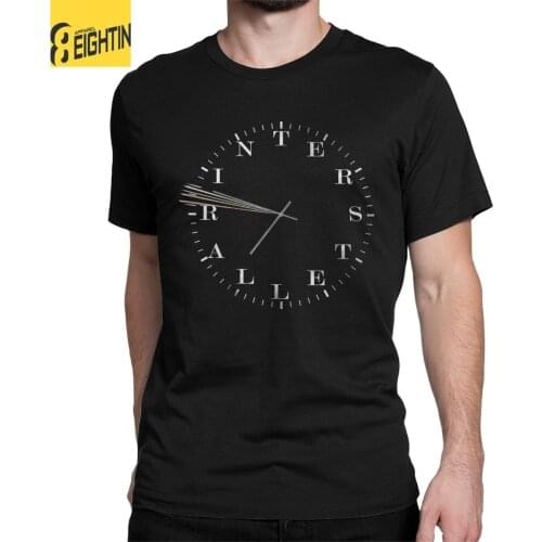 Men T-Shirts Interstellar Murphy Watch Vintage Cotton Tees Short Sleeve Morse Code T Shirt O Neck Clothing 6XL