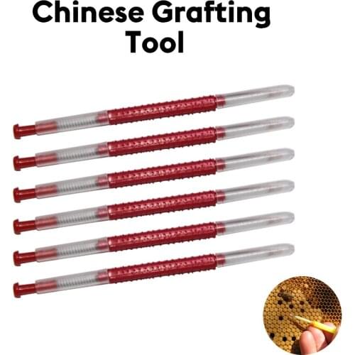 6PCS| Beekeeping Chinese Plastic Grafting Tool Bee Queen Grafting Tools Rearing larva Apiculture Equipment New Pszczelarstwo Too