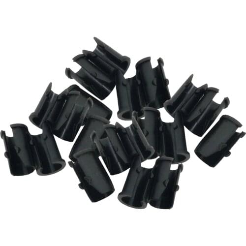 Pack Of 20 Bike Frame Brake Cable Buckcle Sleeve U Type Hose Pipe Clamp