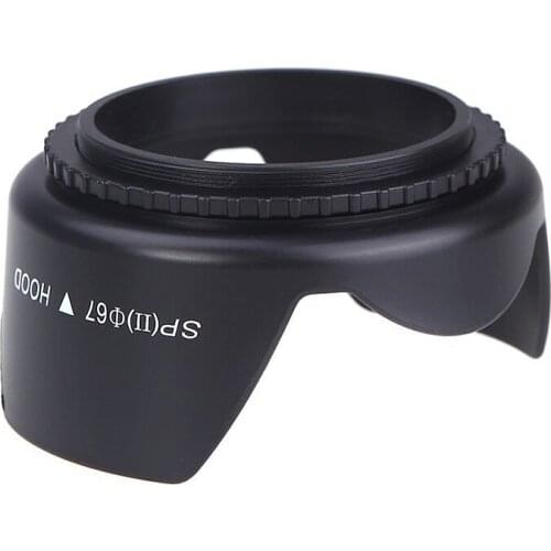 NEW-[Lens hood diameter 67 mm] Standard lens hood camera Lens protection flower shaped hood Canon Nikon Tamron Sigma for Sony 67