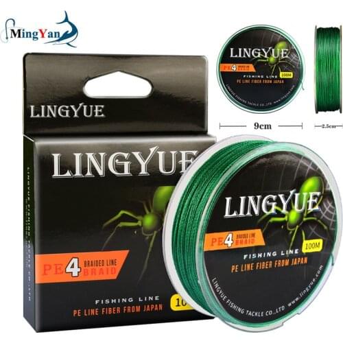 NEW Fishing Line 4 Strands PE Braided 100 Meters Multifilament Fishing Line Rope Peche Carpe Fishing Wire