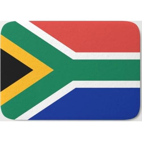 HOT Bathroom Rugs Flag of South Africa Authentic Color Bath Mat Flannel Absorbent Non Slip Doormat Entrance Door Bath Room Mats