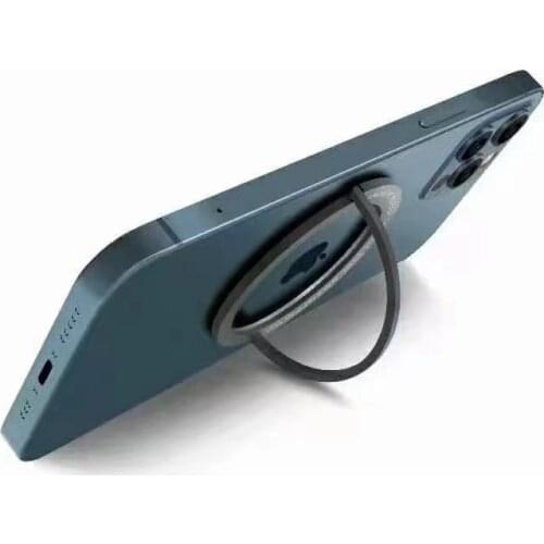 Magnetic Ring Bracket Safe Holder with adhesive for Android Phone and iPhone 12 Series to Precise Mag Safe Wireless Charger