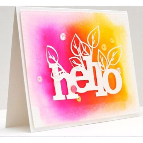 Letters Hello Metal Cutting Dies Stencils For DIY Scrapbooking Decorative Embossing Suit Paper Cards Die Cutting Template 2019