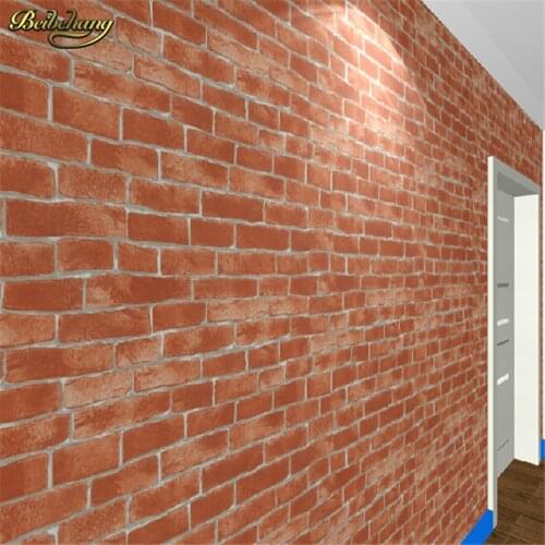 Beibehang wall paper papel de parede modern brick wall wallpaper roll 3d pvc wall coverings vintage wall paper decoration