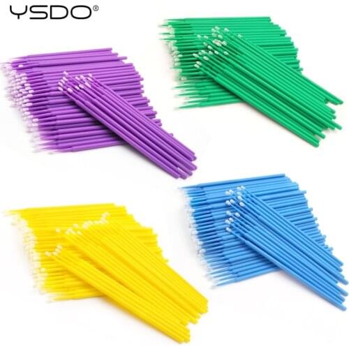 100 PCS Disposable Cotton Swab Eyelash Extension Tools Mascara Applicator Brush lashes extension makeup applicator remove tool