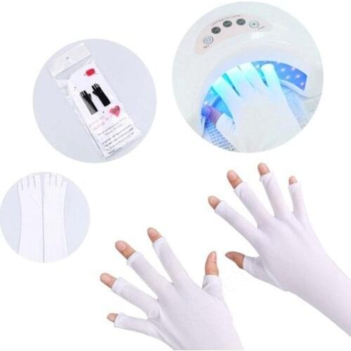 1 Pair UV Protection Glove Nail Art Gel Anti UV Glove UV LED Lamp Nail Dryer Light Radiation Protection Nail Art Tool