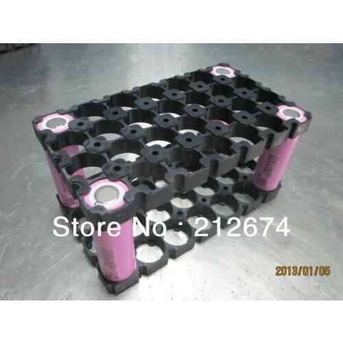 18650 battery holder plastic battery holder for 18650 cell ( 28 holes 7S4 P ) 24v 10ah battery pack flame retardant plastics