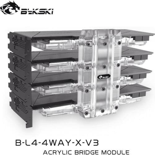 Bykski multi-graphics card connection built-in SLI module, Water GPU connection block, B-L4/6-2/3/4WAY-X-V3