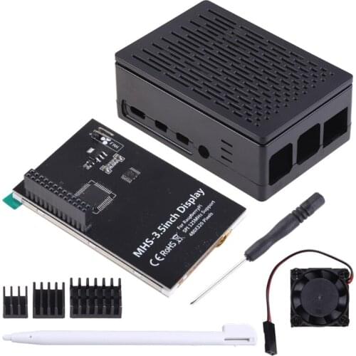 Raspberry Pi 4 Touchscreen 4 inch 60+fps 800x480 Resolution Raspberry Pi Touchscreen with Cooling Fan and Case