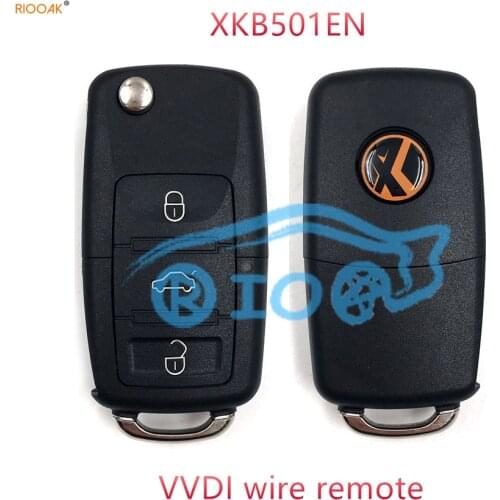 RIOOAK 10pcs/lot Xhorse universal VVDI wire remote control XKB501EN Car Key no transpponder chip for VVDI Mini Key Tool vvdi2