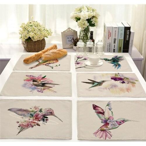 Bird pattern placemats placemats for table kitchen table place mats for dining table paper placemats for table Dining tables