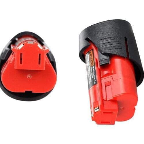 4PCS 12V 3000mAh Li-Ion Replacement Power Tool Battery for Milwaukee M12 C12 BX C12 B 48-11-2402 48-11-2401