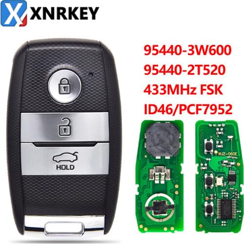 3BTN Smart Card Remote Car Key 433Mhz For Kia Picanto Optima Sorento Sportage 2014 2015 2016 PCF7952 95440-3W600 95440-2T520