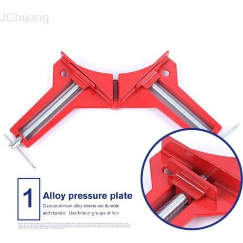 Aluminum Alloy 90 Degree Right Angle Clamp Picture Frame Corner Clamp Clip Woodworking Right Corner Holder Tool