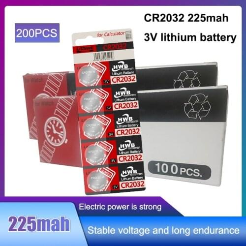 200pcs original brand new battery for maxell cr2032 3v button cell coin batteries for watch computer cr 2032