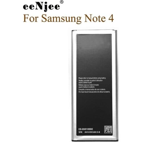 EENJEE 10PCS Per Lot Battery For Samsung GALAXY NOTE 4 EB-BN910BBE N910u N910F N910H N910 N910C N910K N910FQ