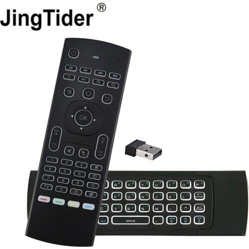 MX3 2.4G Mini Wireless Keyboard Infrared Remote Control Air Mouse Controller for Smart TV Android TV Box Computer PC Projectors