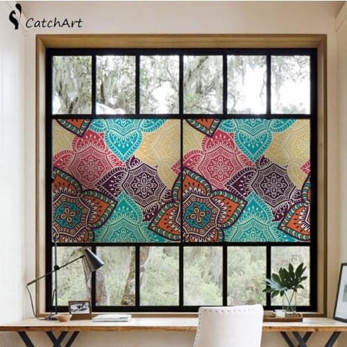 No glue colorful Window film glass stickers opaque shading bedroom glass door decoration film window paper window stickers