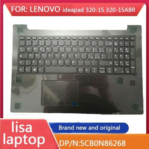 For Lenovo ideapad 320-15 320-15abr Palm Pad Shell Keyboard Baffle Cover Fingerprint Touch Pad Italian 5cb0n86268 Gray Brand New