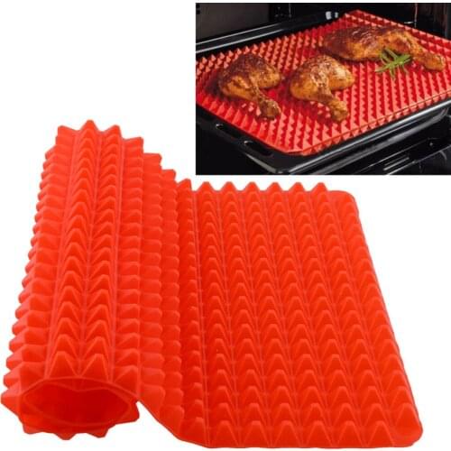 Red Pyramid Bakeware Pan Nonstick Silicone Baking Mats Pads Moulds Cooking Mat Oven Baking Tray Sheet Kitchen Tools
