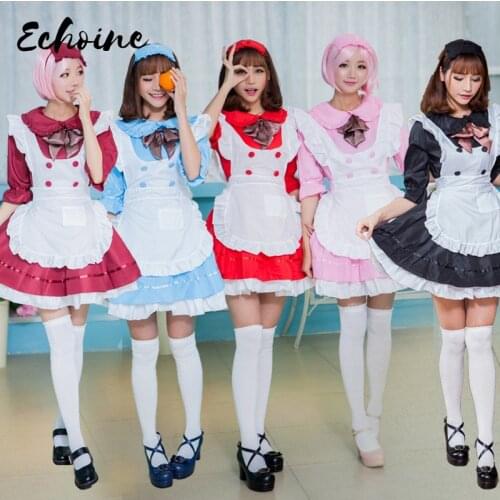 French Anime Beer Adult Naughty Halloween Sissy Maid Dress Cosplay Sexy Japan Costumes Women Cosplay Lolita Pink Black Japanese