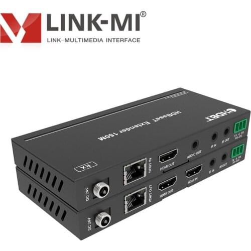 LINK-MI 150M HDBaseT HDMI Extender 4K@60Hz, with 1 HDMI loop output 18Gbps With Bi-directional IR (150M)