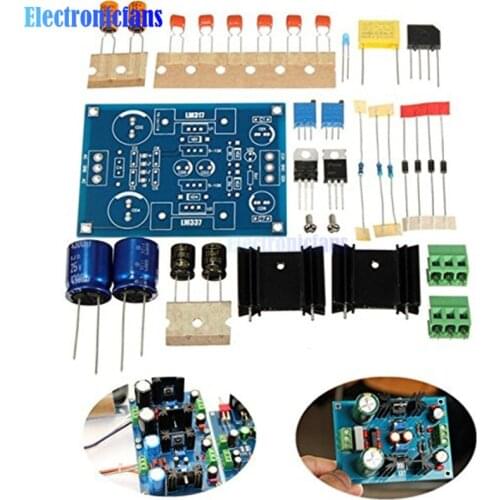 LM317 LM337 Adjustable Filtering Power Supply Module AC DC Voltage Regulator 1.25-37V Adjustable Module DIY Kit