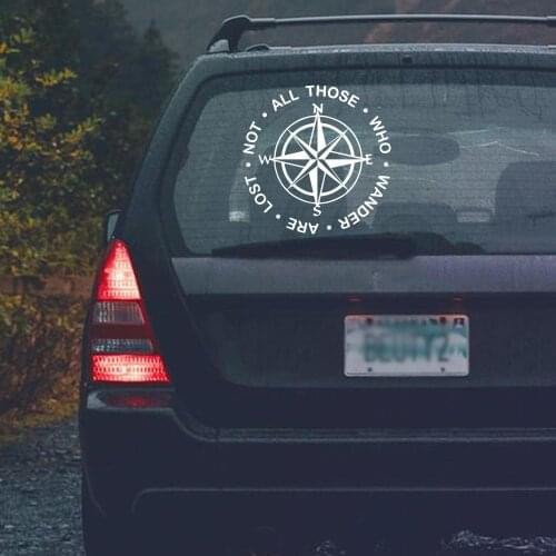 Car Body Compass Car Decal Fashion Cartoon Car Sticker Window Decoration Personality Vinyl Decals