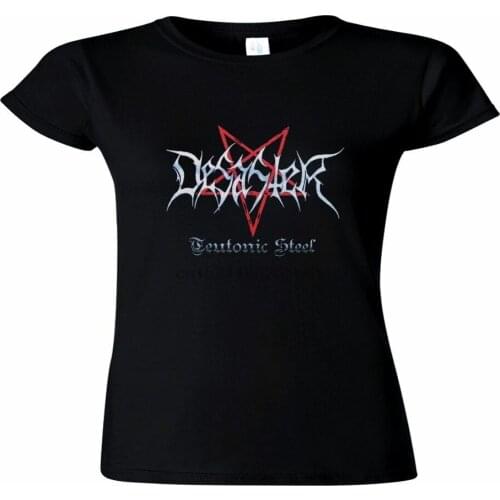 Desaster Official Girlie-Shirt Teutonic Steel - German Black Thrash Metal