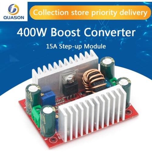 10PCS DC 400W 15A Step-up Boost Converter Constant Current Power Supply LED Driver 8.5-50V to 10-60V Voltage Charger Module