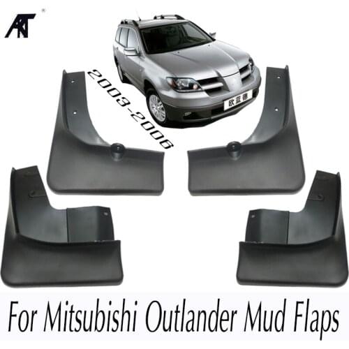 Mud Flap For Mitsubishi Outlander 2003 2004 2005 2006 Front Rear Molded Car Mud Flaps Mudflaps Splash Guards Mudguards Fender