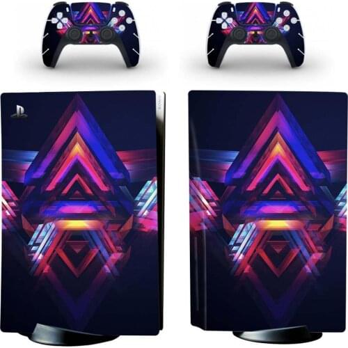 Science Fiction Style PS5 Digital Edition Skin Sticker for Playstation 5 Console & 2 Controllers Decal Vinyl Protective Skins 8