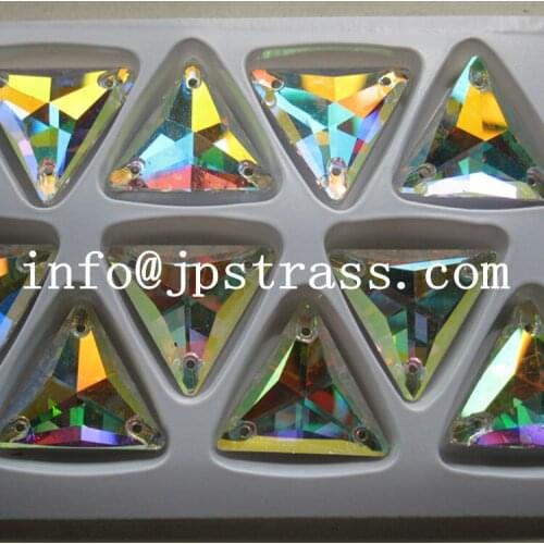 Super shape with sew-on flat back with ab crystal 300 pcs per packs 16*16mm free shipping sewing crystal beads
