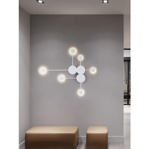 Living room light luxury decorative wall lamp Nordic bedroom bedside lamp modern minimalist creative minimalist aisle wall lamp
