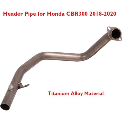 Slip on CBR300R Motorcycle Exhaust System Titanium Alloy Connection Link Header Front Pipe for Honda CBR300 CBR300R 2018-2020