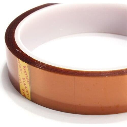 Fixmee High quality 20mm 33m 100ft Adhesive Tape insulation Resistant Polyimide Tape for Electronic Industry