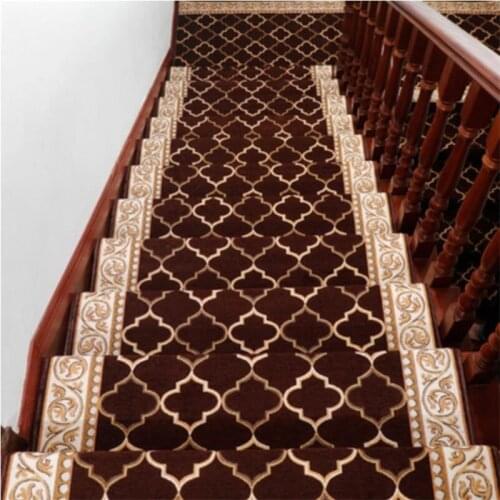 Wellyu 13pcs new square stair step mat glue-free self-adhesive non-slip mat living room corridor carpet mats can be custom