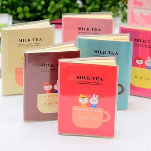 MILK TEA Lovely Tea Time Memo Charming Portable Milk Tea Diary Paper Easy Carry Notebook Cute Fashion Gift Student Notebooks