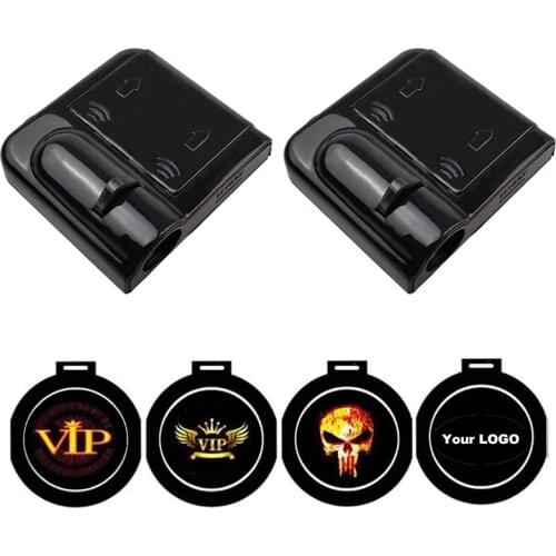 1PCS Universal Wireless LED Car Door Welcome Light Logo No Drill Type Laser Ghost Shadow Projector Lamp Car Accessories Kits